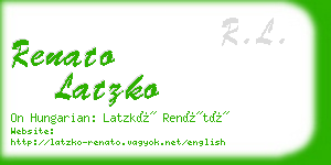 renato latzko business card